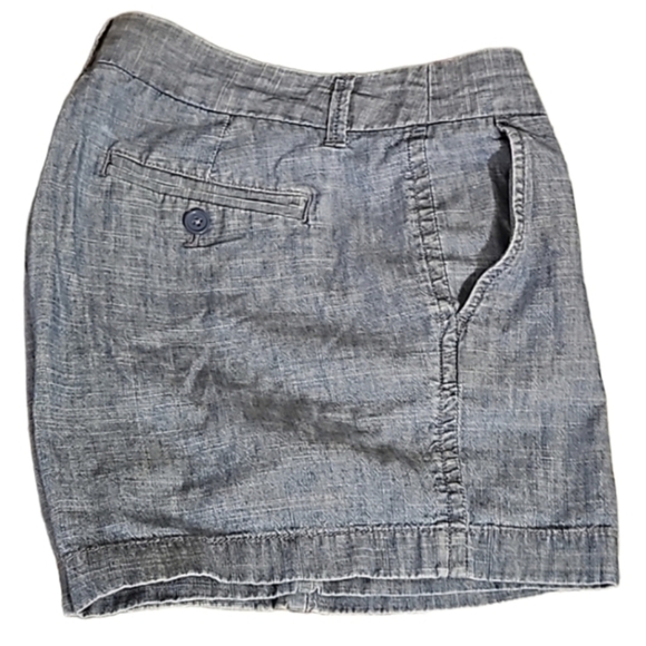 J. Crew 5" Chino Shorts Size 6 100% cotton Blue Style B9356 Med Echo Blue Wash - Picture 6 of 16